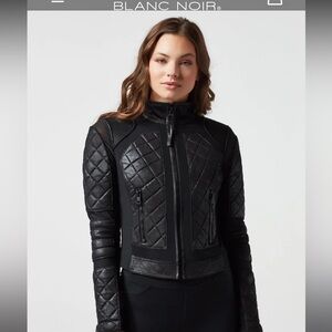 Blanc Noir Moto Leather Jacket